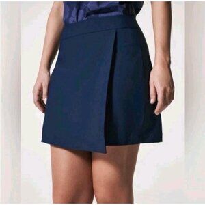 Spanx Sunshine 6" Pull On Skort UPF 50+ Midnight Navy Blue Women's Size L